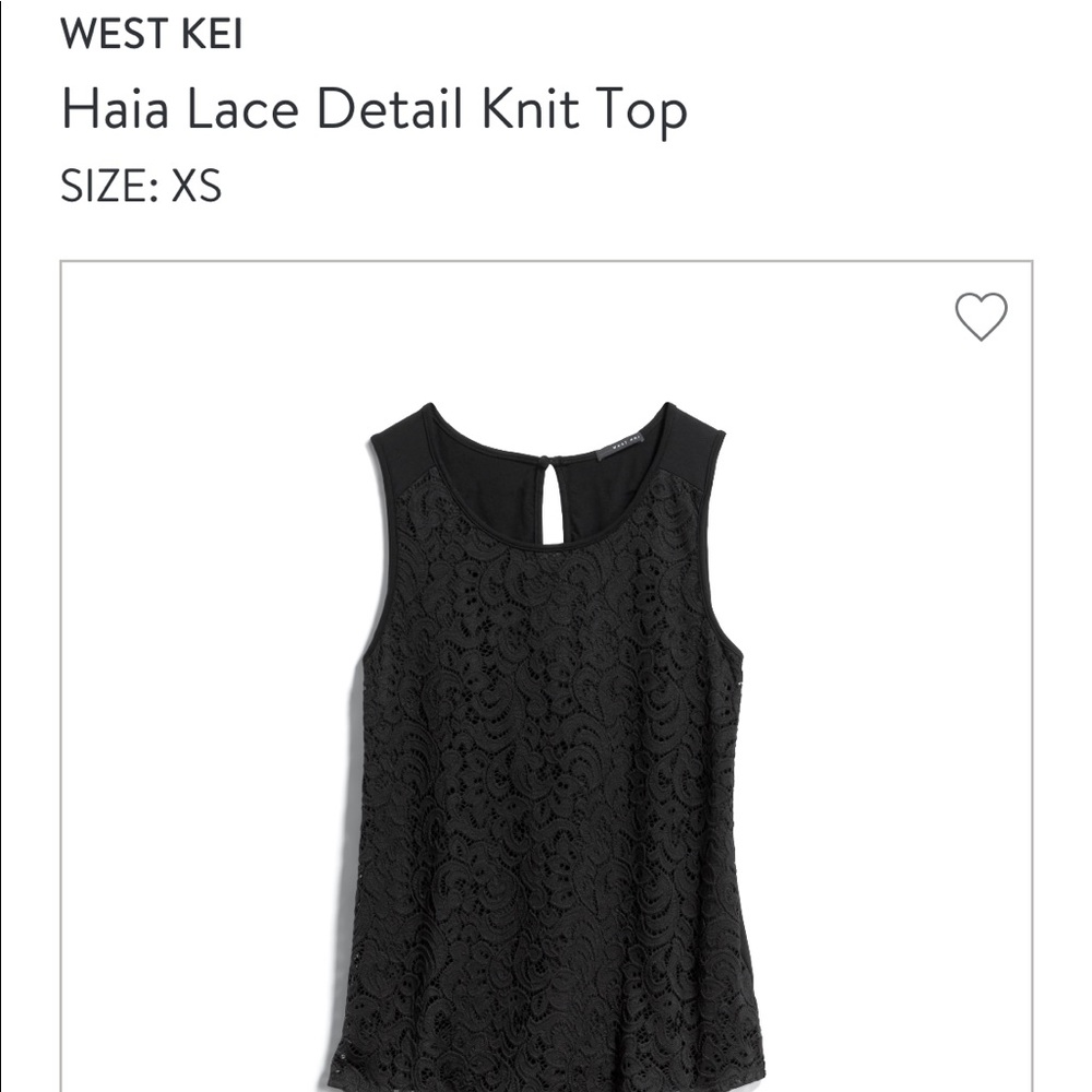Stitch Fix West Kei Haia Lace Detail Knit Top NWT